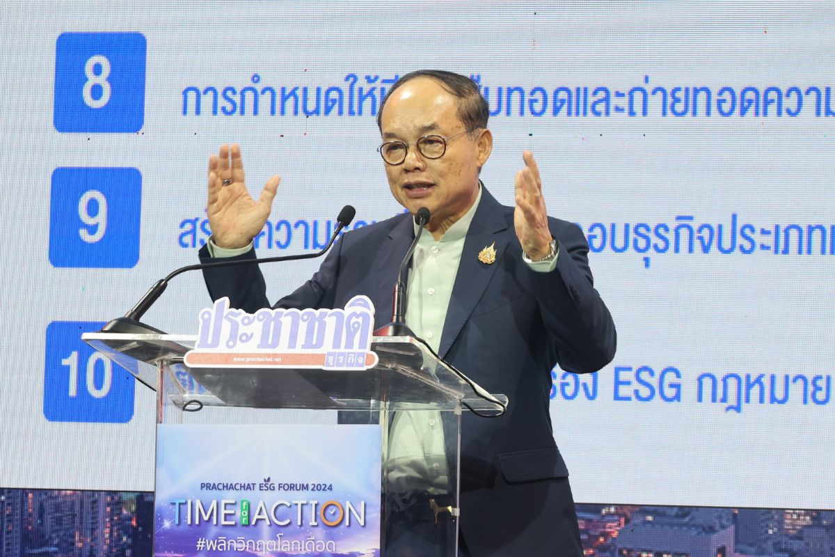 ประธานตลาดหุ้น เปิดแผน-หนุนธุรกิจไทยยึดหลัก ESG ชี้มูลค่ากำไรเพิ่ม 60%