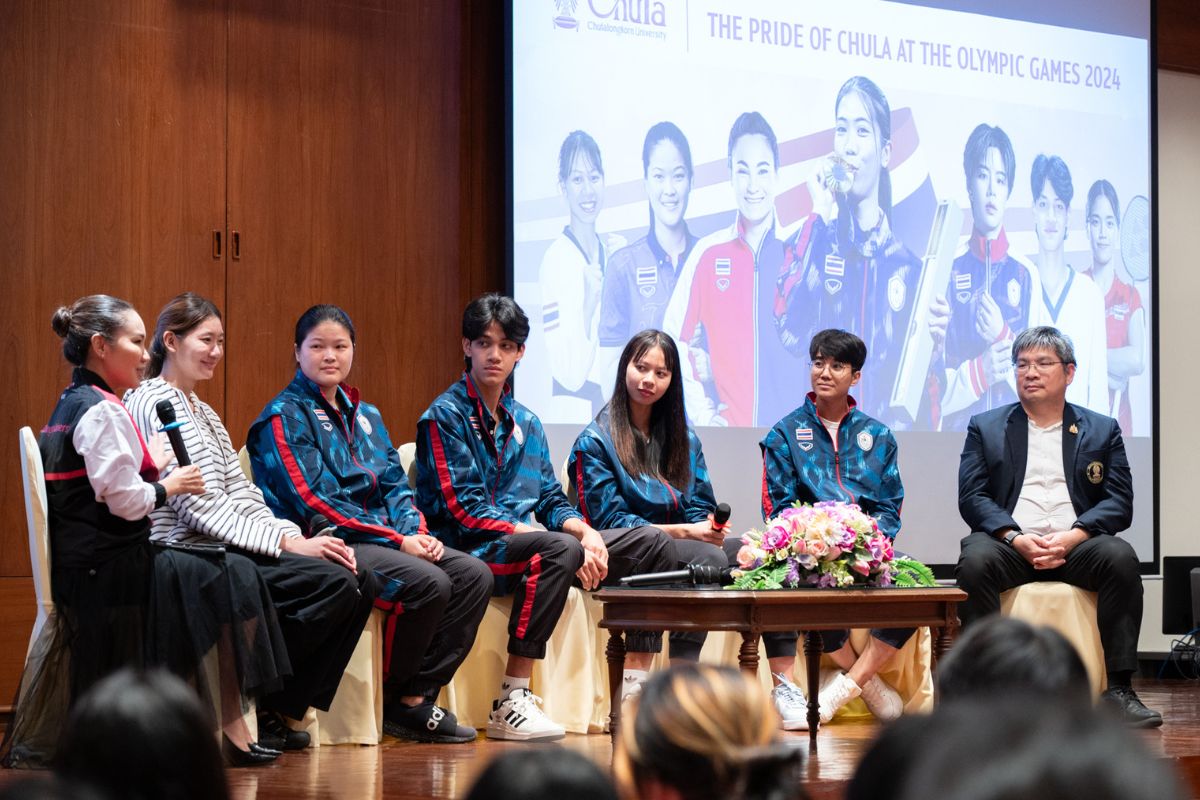 จุฬาฯ แสดงความยินดีนักกีฬาโอลิมปิกจุฬาฯ และจัดเสวนา “Work-Life Balance กับ Chula Olympic Heros”