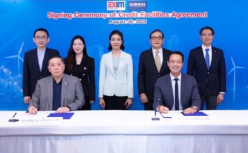 GUNKUL เซ็นสัญญาสนับสนุนทางการเงินกับ EXIM BANK วงเงิน 2.32 พันลบ.