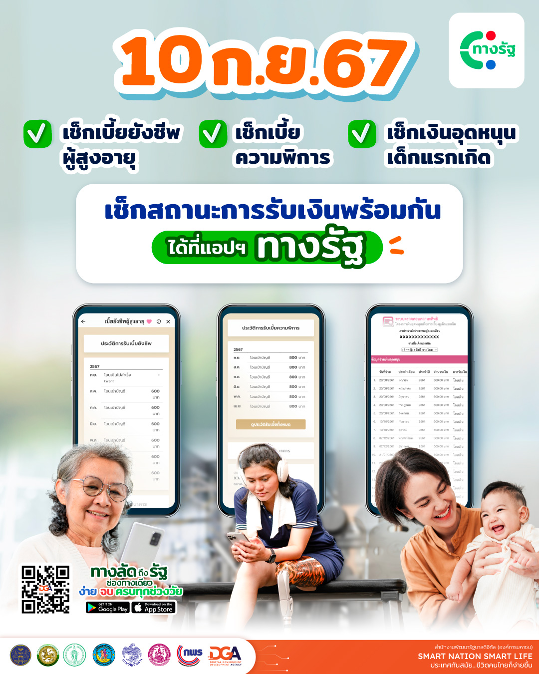 วิธีเช็กสถานะการรับเงิน ของกลุ่มเปราะบาง ผ่านแอปทางรัฐ