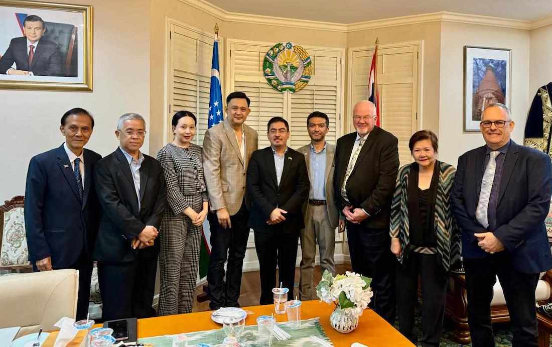 กงสุลใหญ่อุซเบกิสถาน ต้อนรับคณะผู้นำธุรกิจระหว่างประเทศ ณ สถานกงสุลใหญ่ กรุงเทพฯ