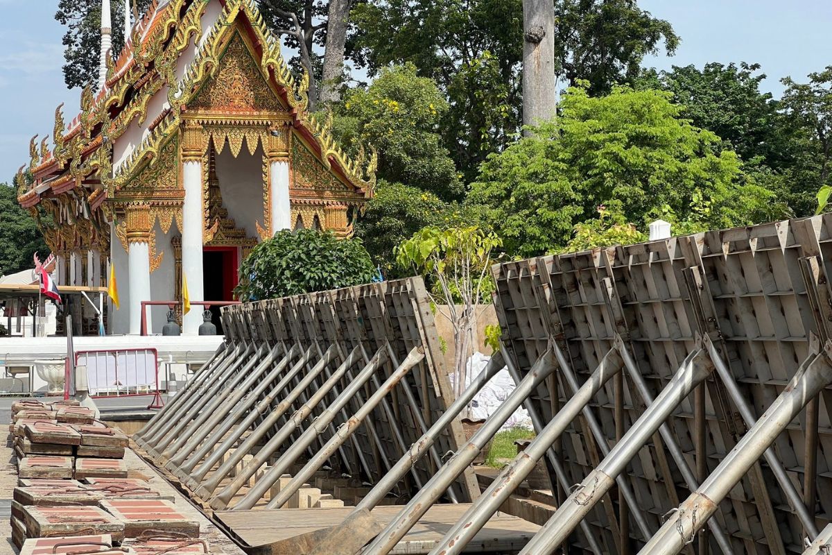 อยุธยา ยกบังเกอร์ ป้องกันน้ำท่วมพื้นที่เศรษฐกิจ-สถานที่สำคัญ-วัด