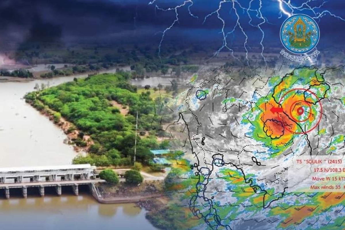 เปิดแผนกรมชลประทาน รับมือ “พายุซูลิก” คาดฝนถล่มอีสาน 19-20 ก.ย.