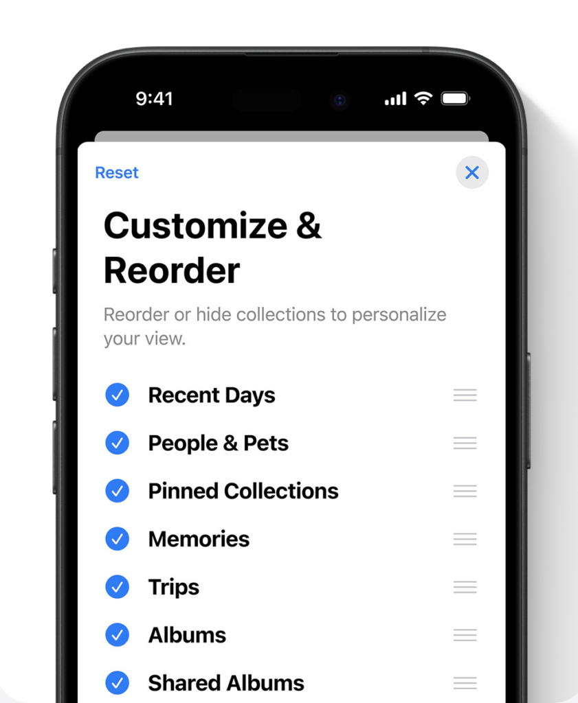 Customize-Reorder