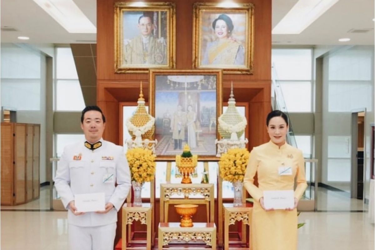 ในหลวงพระราชทานชื่อลูกแฝด “อัยยวัฒน์-นันทิสา” ทายาทคิงเพาเวอร์