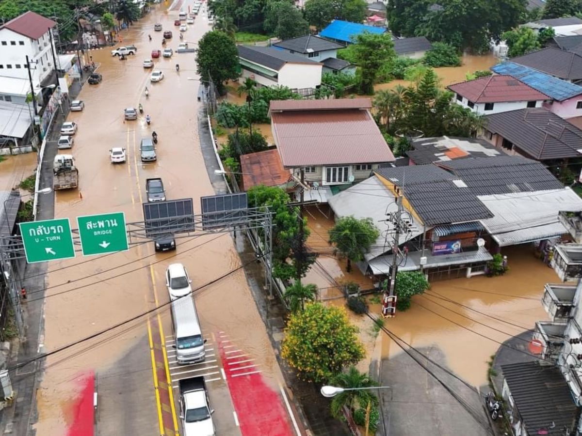 เชียงราย สั่ง ! “อพยพคน” ออกจาก ”ศาลากลาง“ ด่วน หลังแม่น้ำกกเอ่อท่วมพื้นที่เศรษฐกิจ