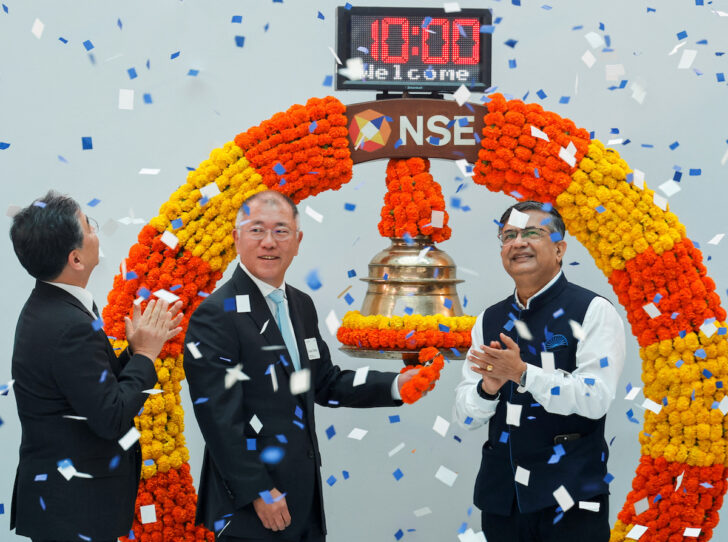 Hyundai_Motor_India-NSE พิธีเปิดซื้อขายหลักทรัพย์วันแรกของฮุนได มอเตอร์ อินเดีย