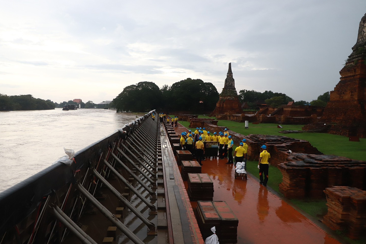กรุงเก่าเต็มร้อยรับมือน้ำเขื่อน-ฝน 3นิคมเสริมแนวกั้น-มั่นใจไม่ซ้ำรอยปี’54