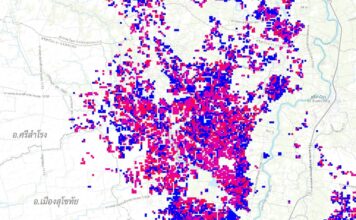 ดาวเทียม Sentinel-1 เปิดภาพน้ำท่วมสุโขทัยกว่า 1.46 แสนไร่