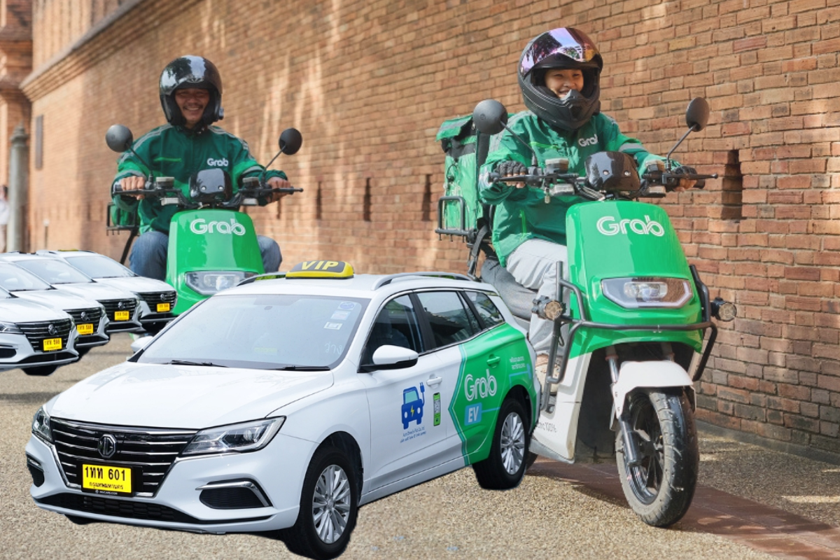 Grab บุก 5 หัวเมืองใหญ่ ชูโปรแกรมเช่ารถอีวีขับ วันละ 920 บาท