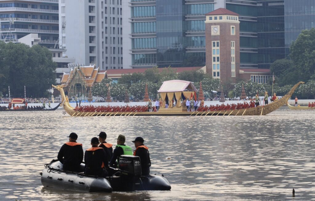 ซ้อมใหญ่เสมือนจริงครั้งแรก ขบวนพยุหยาตราทางชลมารค วันที่ 15 ตุลาคม 2567