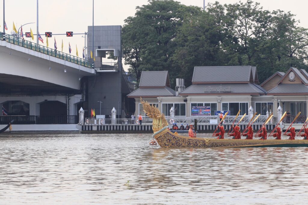 ซ้อมใหญ่เสมือนจริงครั้งแรก ขบวนพยุหยาตราทางชลมารค วันที่ 15 ตุลาคม 2567