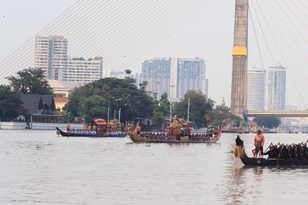 ซ้อมใหญ่เสมือนจริงครั้งแรก ขบวนพยุหยาตราทางชลมารค วันที่ 15 ตุลาคม 2567