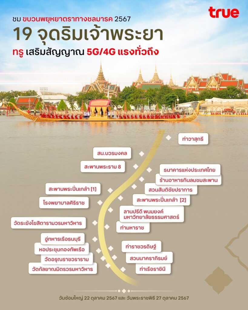ทรู-พยุหยาตราทางชลมารค