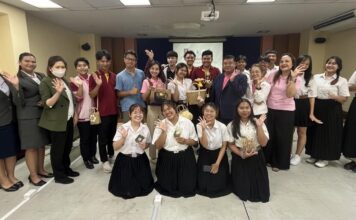 นักศึกษามหาวิทยาลัยวลัยลักษณ์ ผุดไอเดีย “กระจูดหนุนดวง” คว้ารางวัลชนะเลิศโครงการออมสินยุวพัฒน์รักษ์ถิ่น 