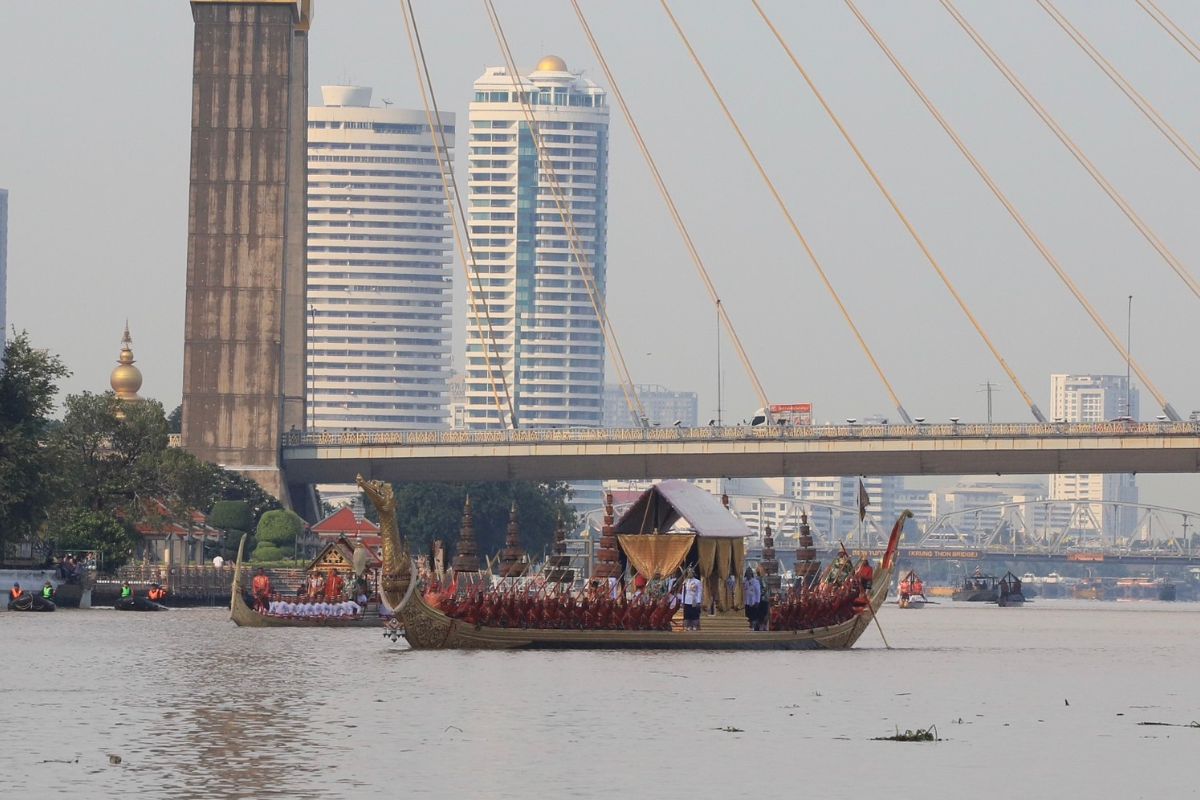 ประมวลภาพซ้อมใหญ่เสมือนจริงครั้งแรก ขบวนพยุหยาตราทางชลมารค