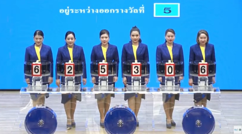 เจ้าหน้าที่หมุนรางวัลงวด 16 พ.ย.2567 จากสำนักงานสลากกินแบ่งรัฐบาล