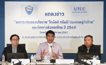 'ทรัมป์ 2' ทำผลกระทบพุ่ง 1.6 แสนล้าน GDP ไทยอาจร่วง 1%