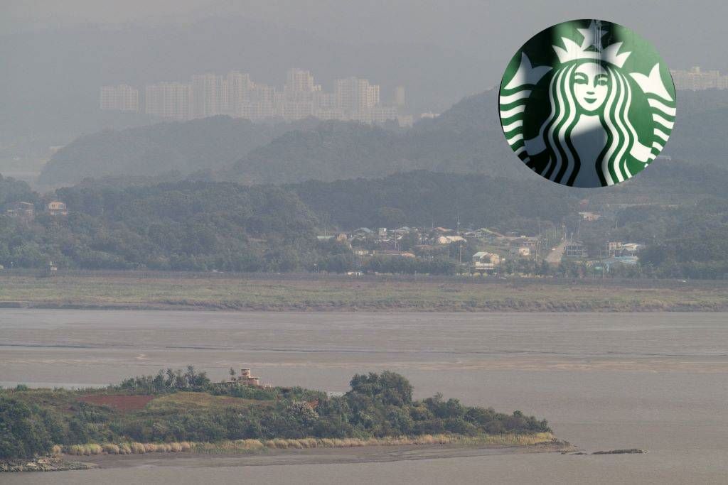 สตาร์บัคส์สาขาใหม่ ขายวิวเขตปลอดทหาร DMZ-บ้านเกาหลีเหนือ