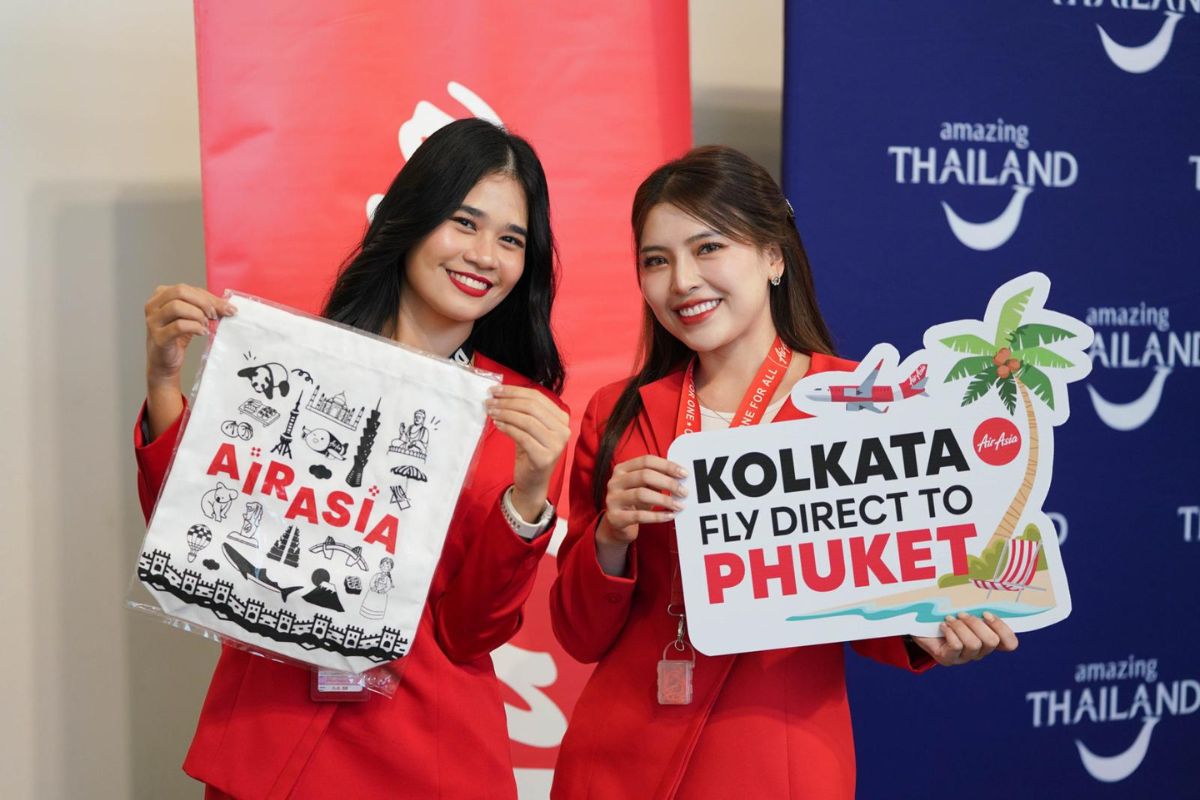 เปิดแล้ว! แอร์เอเชีย บินตรง 3 เส้นทางใหม่ “ภูเก็ต-อินเดีย-กัมพูชา”