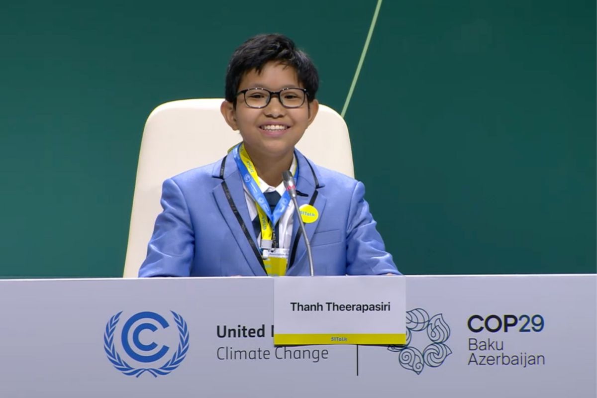 เยาวชนไทยบุกเวที COP29 ด้วยสุนทรพจน์ตระหนักถึงปัญหาด้านสิ่งแวดล้อม