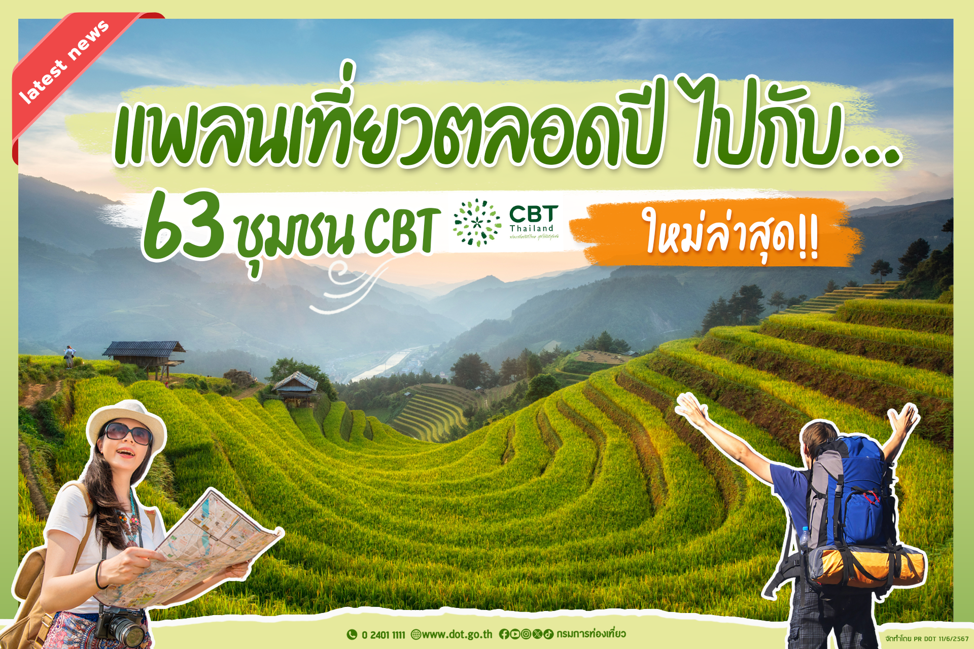63 ชุมชนทั่วไทย คว้ามาตรฐาน CBT Thailand ยกระดับการท่องเที่ยวไทยสู่สากล