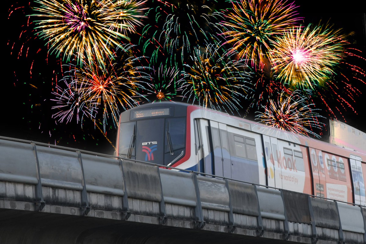รถเมล์-รถไฟฟ้า ขยายเวลาเปิด เคานต์ดาวน์ปีใหม่ 2568 เช็กเวลาให้บริการ