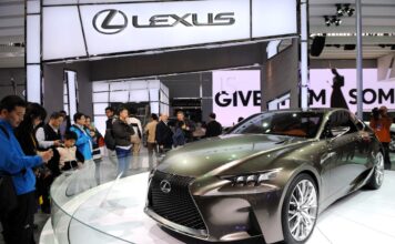 รถยนต์ Lexus LF-CC จัดแสดงในงาน Shanghai auto show 2021