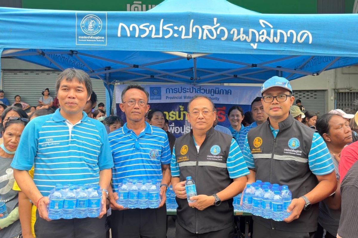 กปภ. ระดมเจ้าหน้าที่ฟื้นฟูระบบผลิตน้ำประปาภาคใต้กลับสู่ภาวะปกติ
