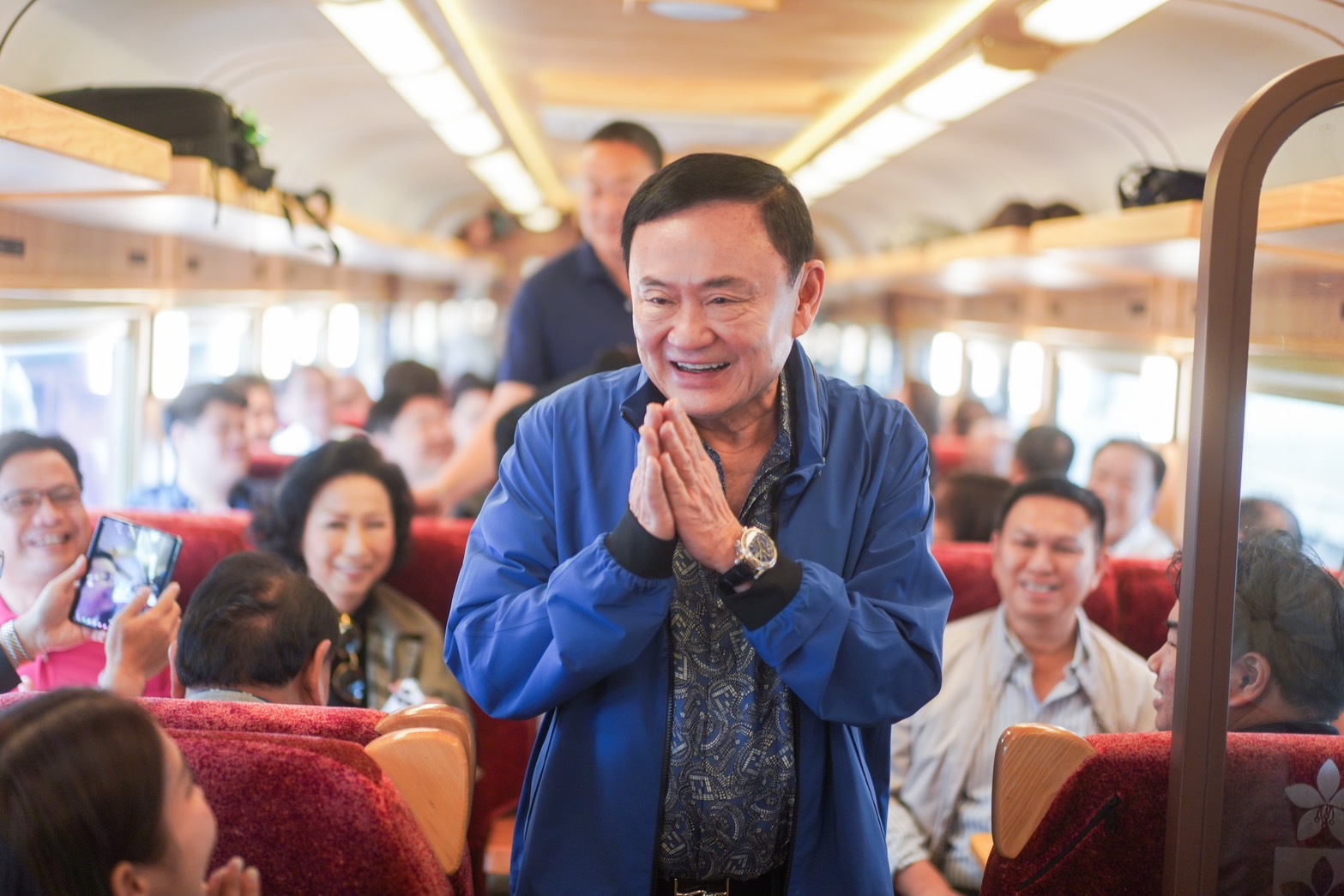 ทักษิณ นั่งรถไฟไทยในรอบ 20 ปี คิดถึงคืนวันเก่าๆ ตอนเรียนเตรียมทหาร