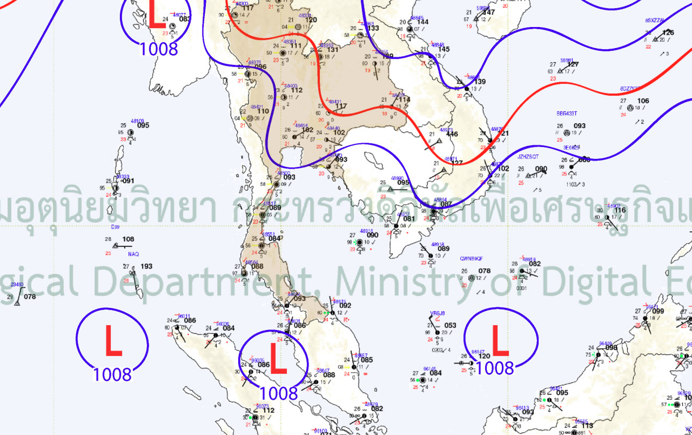 กรมอุตุฯเตือนล่วงหน้า 15 วัน ภาคใต้ฝนตกหนักอีกช่วง 12-16 ธ.ค.นี้