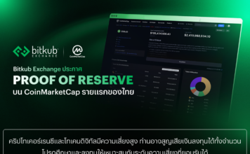 Bitkub Exchange ประกาศ Proof of Reserve บน CoinMarketCap รายแรกของไทย