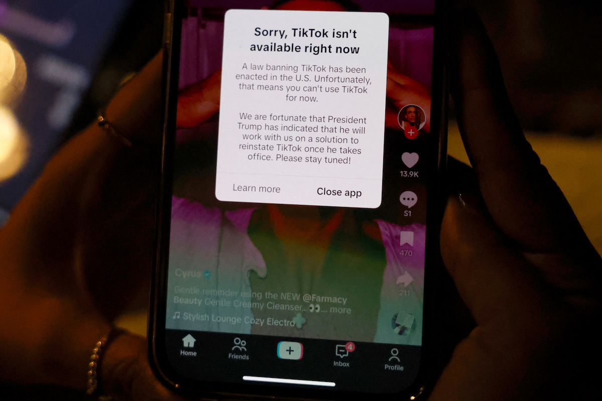 TikTok หยุดให้บริการในสหรัฐแล้ว รอทรัมป์ช่วยเลื่อนการแบน