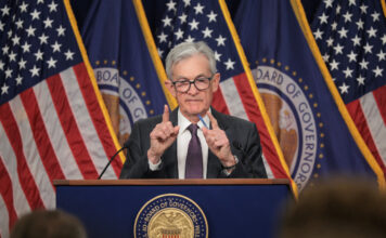 เจอโรม พาวเวลล์ ประธานธนาคารกลางสหรัฐ (เฟด) แถลงข่าวหลังประชุม FOMC วันที่ 29 มกราคม 2025