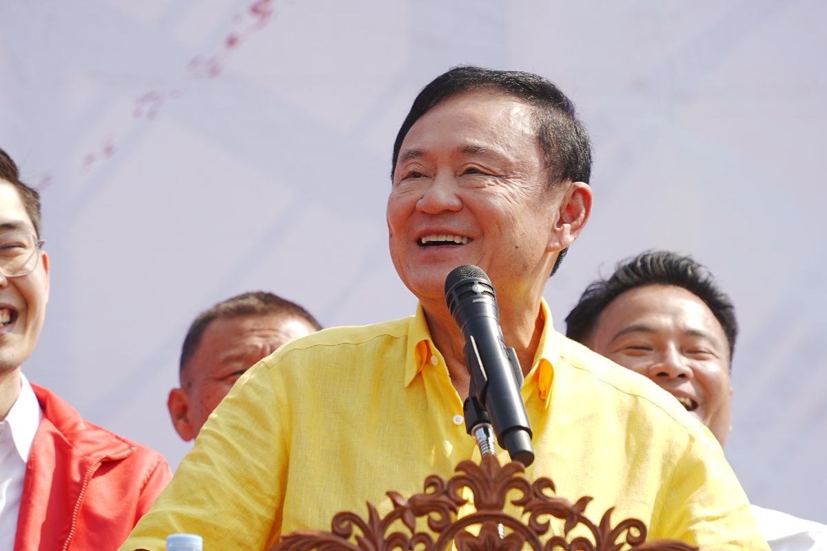 ทักษิณปราศรัยเชียงราย เลือกนายก อบจ. เพื่อไทย จะพัฒนาให้เจริญ