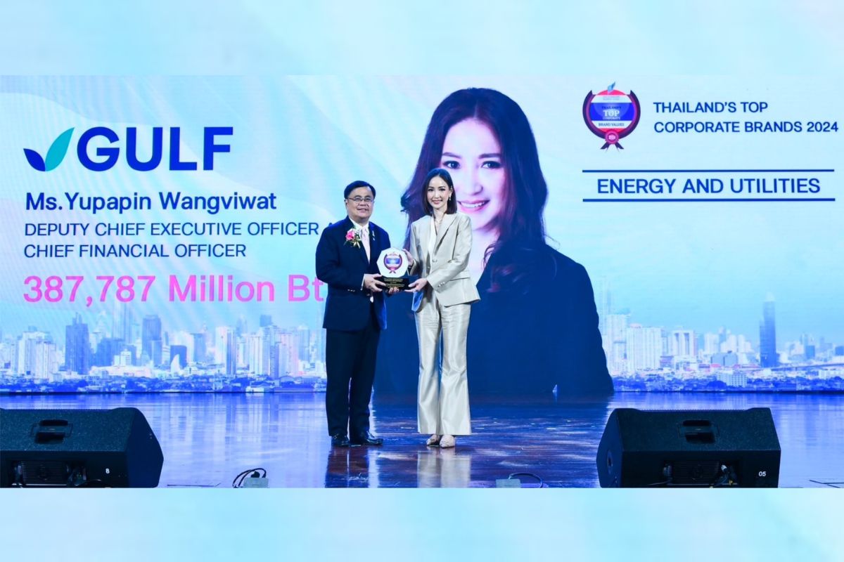 GULF ยืนหนึ่งแบรนด์ ‘พลังงาน’ มูลค่าองค์กรสูงสุด 3.8 แสนล้านบาท