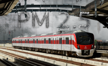รถไฟฟ้าสายสีแดง ฝุ่น PM 2.5
