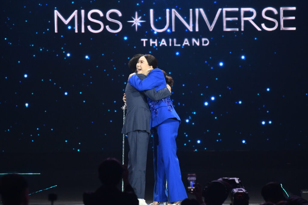 ณวัฒน์-แอน จักรพงษ์ จับมือแถลงผู้ถือสิทธิ์จัดการประกวด Miss Universe Thailand