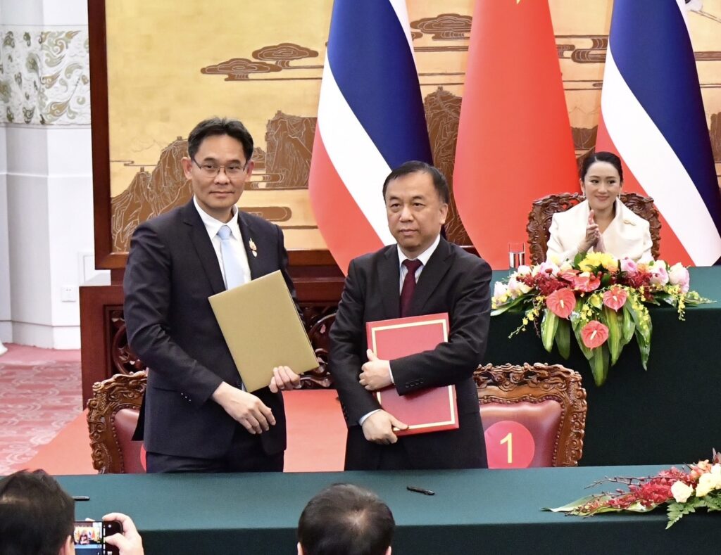 รัฐบาลไทย - จีน ลงนามความร่วมมือเปิดโอกาสพัฒนาเศรษฐกิจ เทคโนโลยี