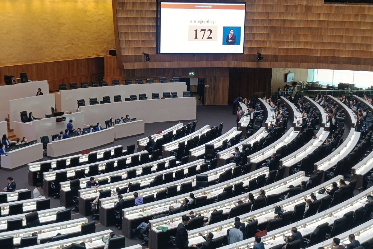สภาถกรัฐธรรมนูญ ล่ม เพื่อไทย ขอนับองค์ประชุม มี สส. 175 คน จากลงชื่อ 168 คน