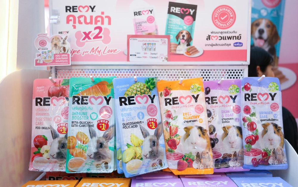 REMY บุกตลาด Exotic เปิดตัวขนมสุขภาพสัตว์ฟันแทะ 3 สูตร