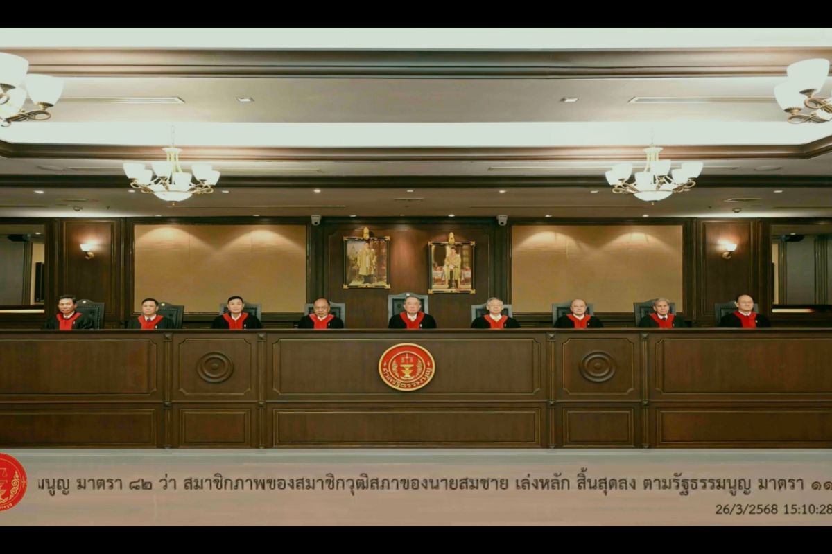 ศาลรัฐธรรมนูญมีมติเอกฉันท์ให้ “สมชาย เล่งหลัก” สิ้นสุดเป็น สว.