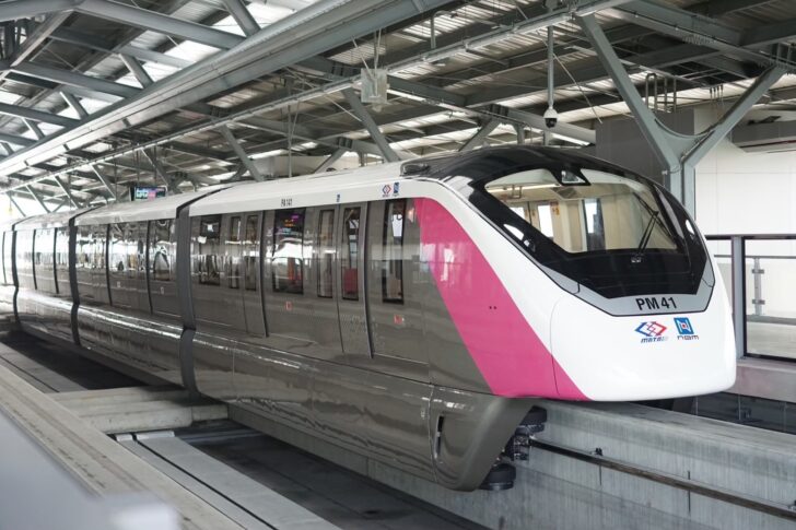 S__76939342 รถไฟฟ้าสีชมพู แจ้งปรับการเดินรถใหม่ ช่วงเร่งด่วน Headway 6 นาที/ขบวน