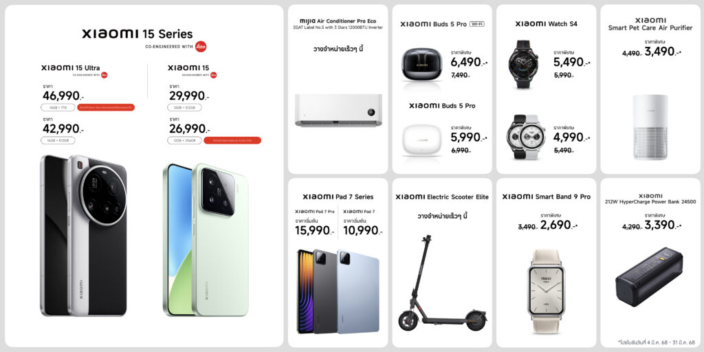 Xiaomi 15 Series & AIoTs_Sales Information