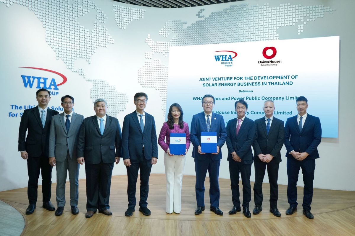 WHAUP ตั้งบริษัทร่วมทุน “ดับบลิวเอชเอ ไดวะ โซล่าร์” ขายไฟให้โรงงานญี่ปุ่น