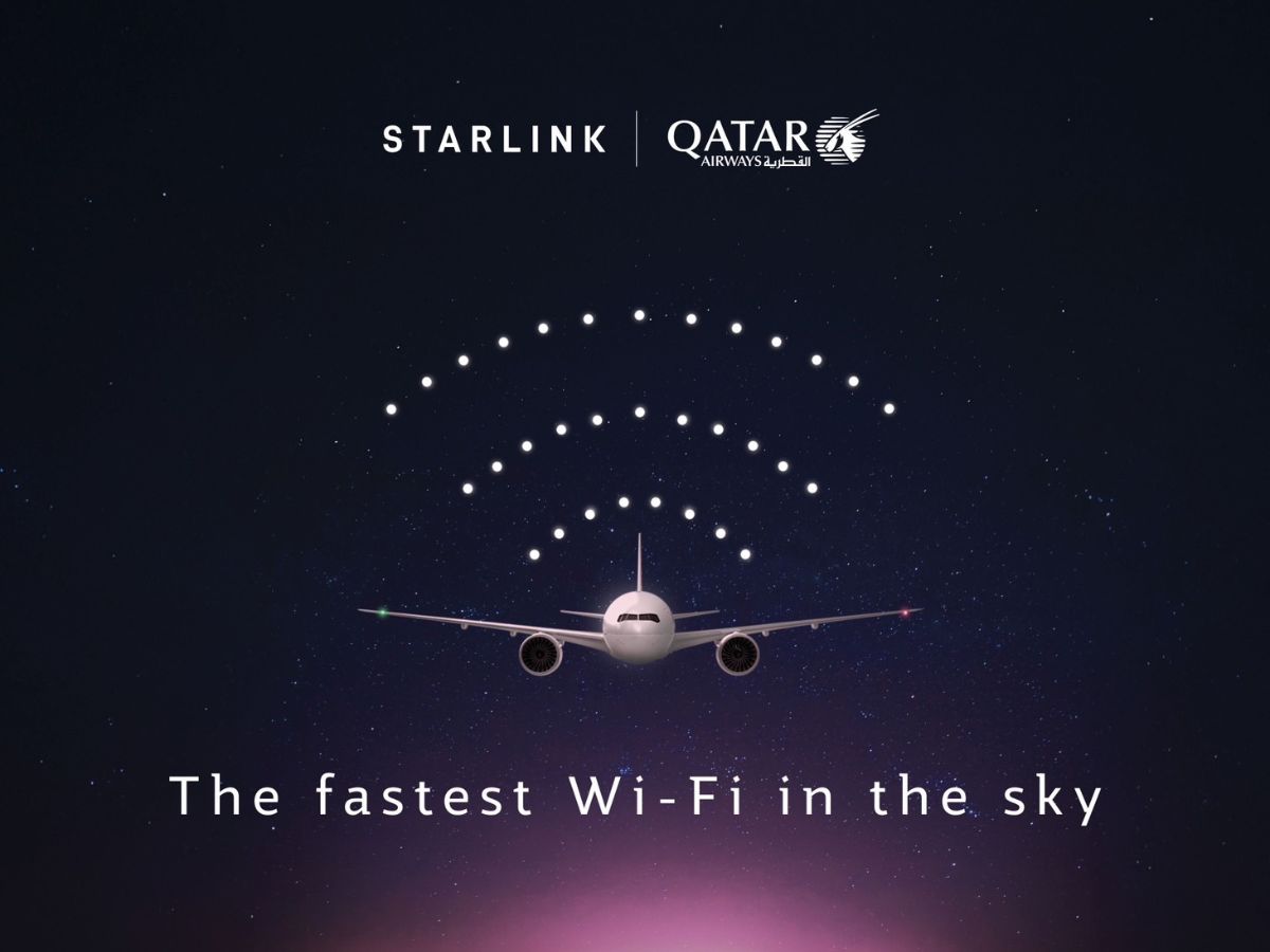 กาตาร์ แอร์เวย์ส เร่งติดตั้ง Starlink กว่า 30 ลำ ในปี 2025