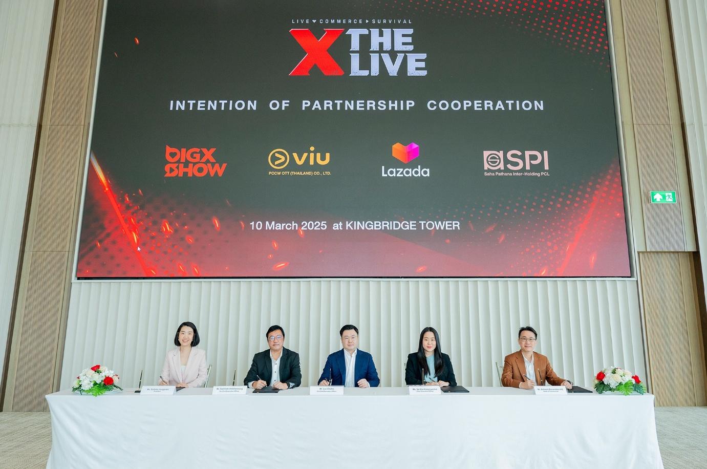 4 พันธมิตร “BIGXSHOW-SPI-LAZADA-Viu” สร้างปรากฏการณ์ใหม่วงการไลฟ์คอมเมิร์ซ