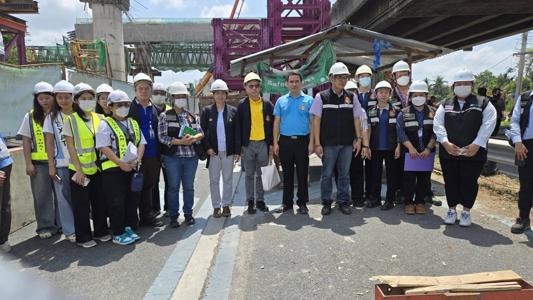 สปส. รุดช่วยเหลือลูกจ้าง เหตุตอม่อสะพานพระราม 2 ถล่ม