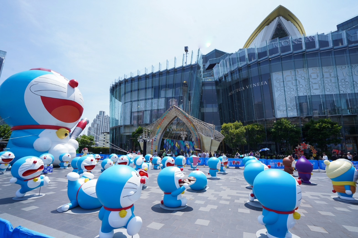 นิทรรศการโดราเอมอนใหญ่สุดในโลก เปิดตัวอลังการริมเจ้าพระยา ที่ไอคอนสยาม