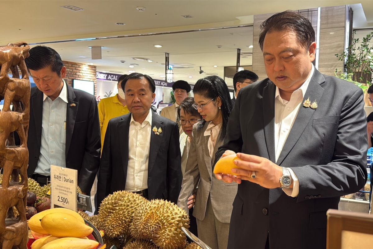 ‘สุชาติ’ ดันผลไม้ไทยบุกห้างเกาหลีใต้ หวังผล FTA ขยายตลาดต่อเนื่อง
